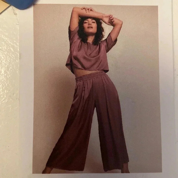 Nation LTD Roma Pants Sateen Lounge In black - Picture 1 of 4